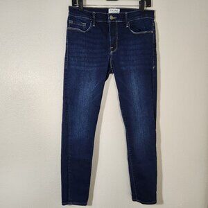 FRAME Le Skinny de Jeanne Crop Jeans Dark Wash size 29